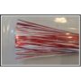 Pre-Tied Tinsel Tail - Snow White, Holo Red, Solid Red