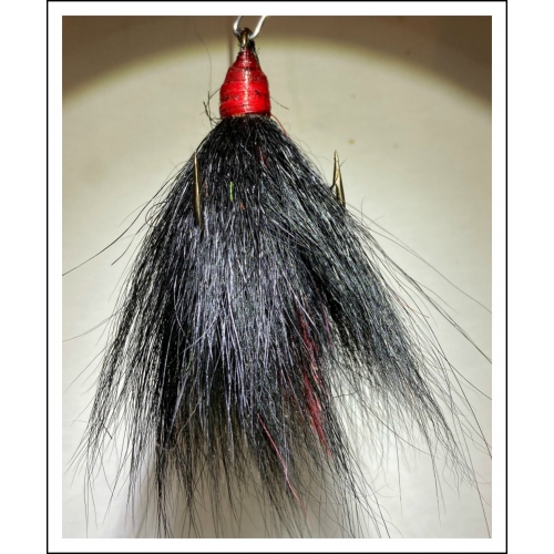 1982-021 Solid Black Bucktail